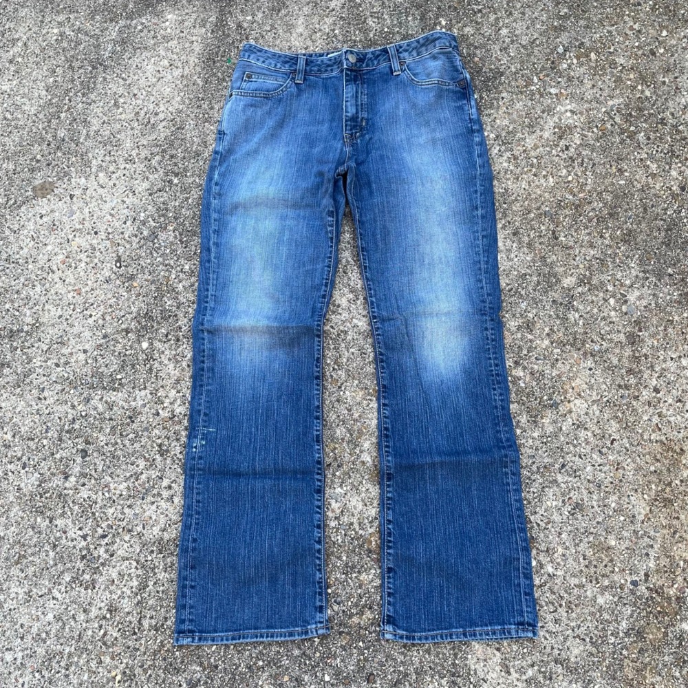 Gap Boot Cut Stretch Jeans Medium Wash Blue Faded Denim Women's 10 Regular